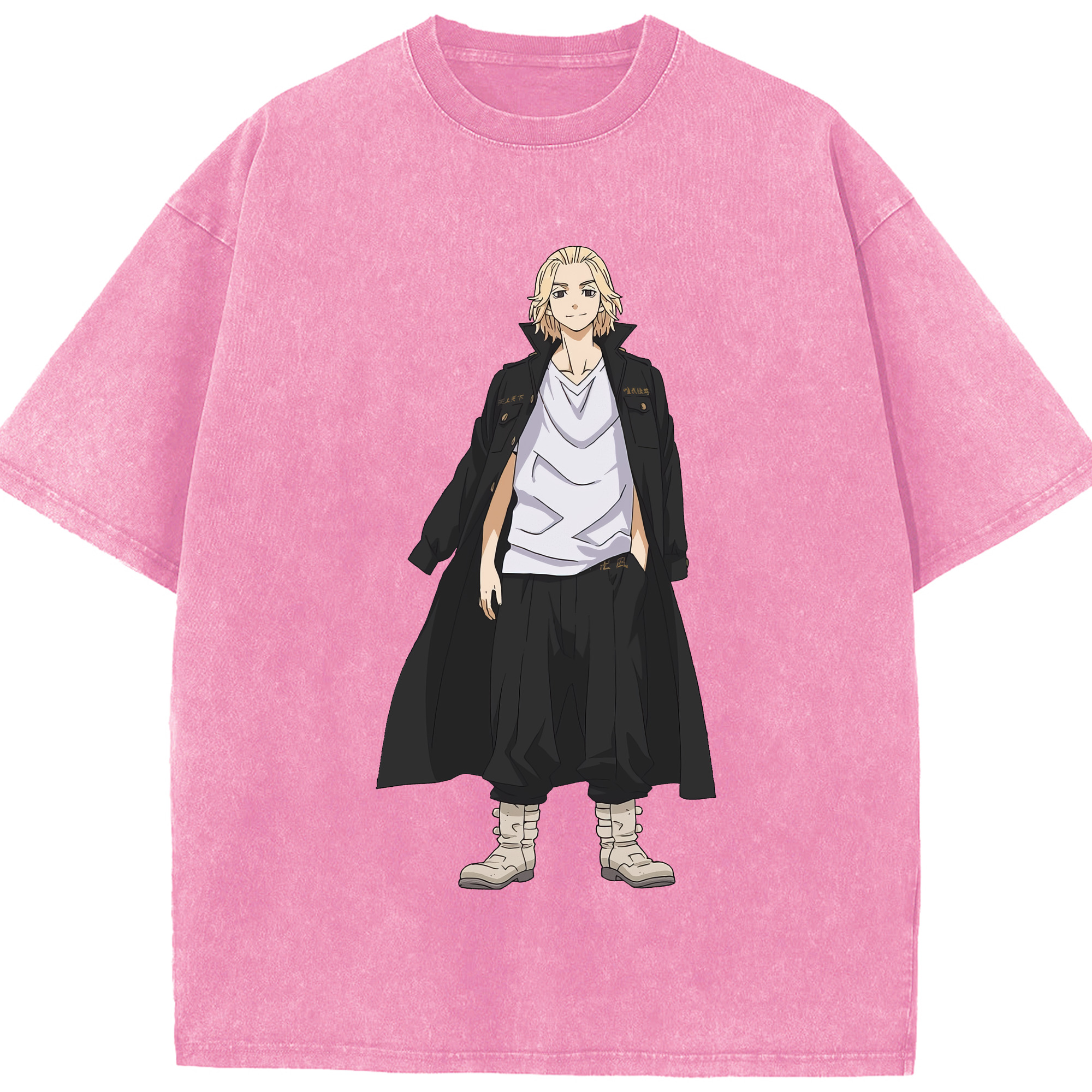（画像用） 東京リベンジャーズ Tokyo Revengers 綿100% ヴィンテージ風 半袖Tシャツ（フロントプリント）